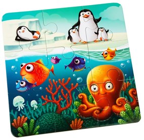 Puzzlika 12985 Oblíbená zvířátka 3v1 3 obrázky 50 dielov