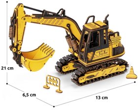Robotime Rokr 3D dřevěné puzzle Bagr 395 ks