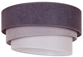 Duolla - Stropné svietidlo TRIO 1xE27/15W/230V pr. 45 cm antracit/šedá/biela