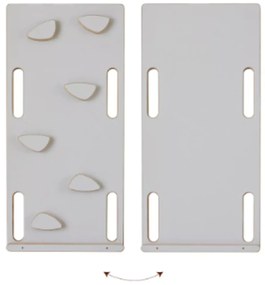 Šmykľavka - lezecká stena biela veľká