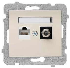 Sieťová a Anténová Zásuvka F GPKA-D/M.JB RJ45 Sigma