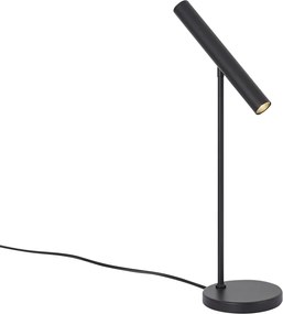 Moderná stolná lampa čierna vrátane LED s dotykovým stmievačom - Neva