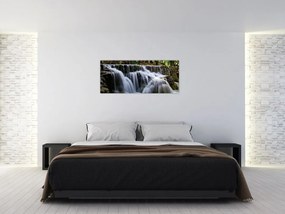 Obraz vodopádov v džungli (120x50 cm)