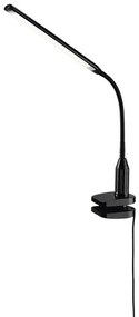 LIVARNO home LED lampa (čierna, upínacia lampa) (100365101)