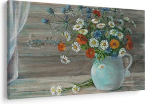Obraz - Lúčne kvety, olejomaľba (90x60 cm)