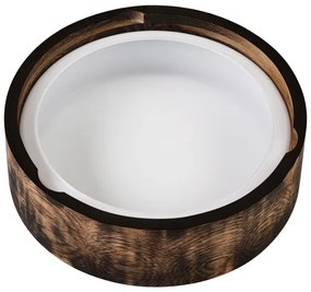 Stropné kúpeľňové svietidlo OAK SMOKY 2xE27/15W/230V IP54, pr. 27,5 cm, dub/hned