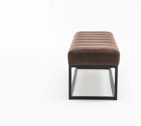 Dizajnová lavica Halle 110cm antik hnedá