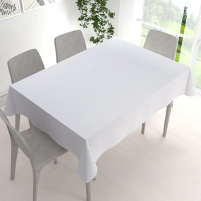 Biante Teflónový obdĺžnikový obrus TF-078 Ornamenty - studená biela 140x180 cm