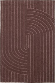 Textilná rohožka EMBOSSED VELVET T-008 HNEDÁ rozmer: 40x60 cm