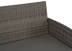 Záhradný set Manta (sivá) (pre 4 osoby). Akcia -9%. Vlastná spoľahlivá doprava až k Vám domov. 1119339