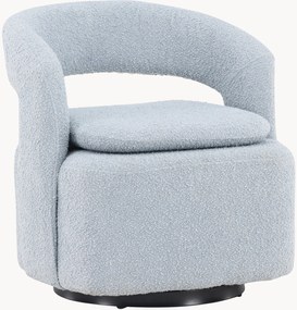 Otočné buklé kreslo Laurel