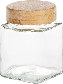 Sada 24ks hranatých koreničiek s bambusovým viečkom (24 x 100 ml) - VILDE