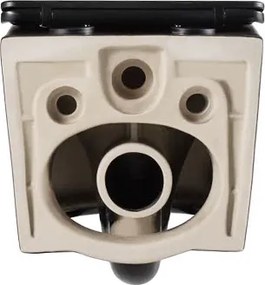 BPS-koupelny Podomietkový modul Geberit DuoFix s WC misou NERO-MTB-03 + ovládacie tlačidlo Delta 50 čierna mat
