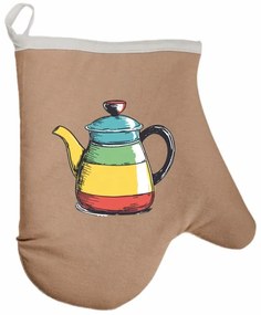 Kuchynská rukavica Teapop EMI, hnedá