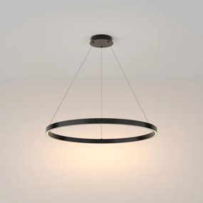 Maytoni MOD058PL-L42B3K - LED Luster na lanku RIM LED/51W/230V pr. 80 cm čierna