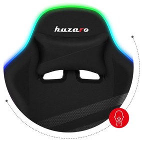 Herná stolička HUZARO FORCE 4.4 RGB BLACK MESH