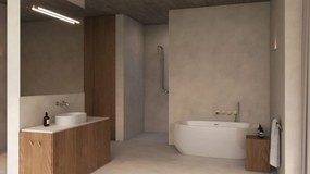 Deante Silia, granitové umývadlo na dosku 550x350x125 mm, biela, DEA-CQS_AU6S