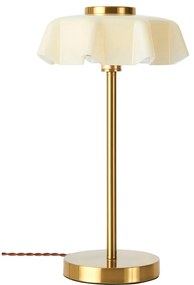 Stolová lampa „Fiona Yellow", Ø 25, výš. 40 cm