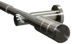 Gardinia Súprava záclonová roztiahnuteľná KRETA 19/16 mm, 120 -210 cm ušľachtilá oceľ , 120 - 210 cm
