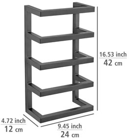WENKO 25780100 - Stojan na uteráky FONDIRO 24x42 cm čierna