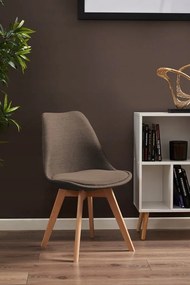 Dekorstudio Jedálenská čalúnená stolička ALTA - hnedá
