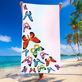 Plážová osuška SILMARI 100x180 cm farebná, 100% mikrovlákno