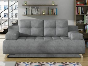 Rozkladacia pohovka Oslo, svetlo šedá látka