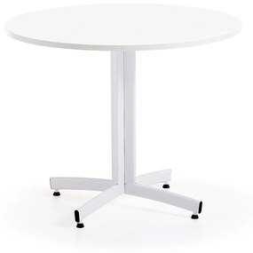 Okrúhly stôl SANNA, Ø900x720 mm, biela