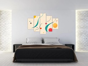 Obraz - Minimalistická farebná ilustrácia (150x105 cm)