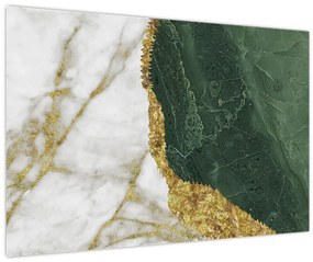 Obraz - Zelený mramor N⁰3 (90x60 cm)