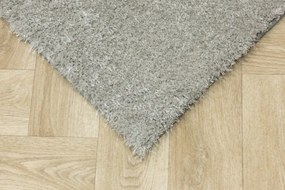 Koberec Shaggy Silky 72 strieborný / sivý