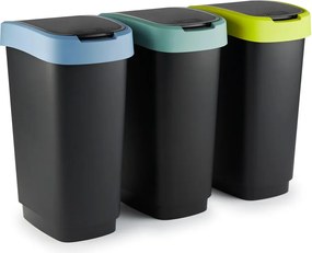 Odpadkový kôš z recyklovaného plastu 50 l Twist - Rotho