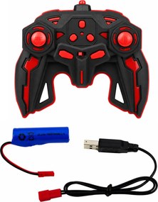 LEAN Toys Diaľkovo ovládané pretekárske auto RC, otočenie o 360°, pohon 4WD, svetlá, dym, mierka 1:10