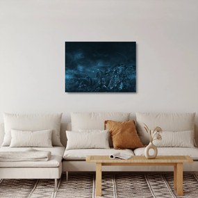 Sklenený obraz - Mimozemská misia (70x50 cm)