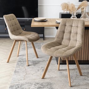 PROXIMA.store - Čalúnená jedálenska stolička KATHY FARBA: béžová