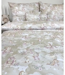 Obliečky Na Vlásku 140x200 / 70x90 cm – 100% bavlna, rozprávkový motív princezien, zips