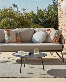 Čierny konferenčný stôl Kave Home Ulrich, ⌀ 70 cm