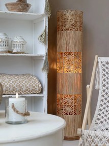 Prírodná stojacia lampa s lykovým tienidlom Raffia - Ø 28*127 cm/ E27