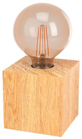 EGLO Vintage stolná drevená lampa PRESTWICK 2, 1xE27, 40W, hnedá