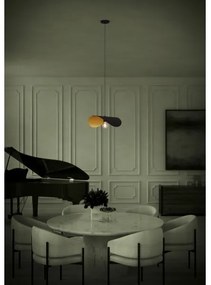 Eglo 390393 - Luster na lanku SACEDA 1xE27/40W/230V 53 cm čierna/zlatá