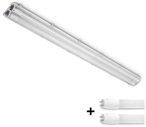 Brilagi -LED Tech. žiarivkové svietidlo OPTIMA T8 2xG13/18W/230V 6500K IP65 128 cm BG1673