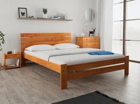 Posteľ PARIS zvýšená 140x200 cm, jelša Rošt: S lamelovým roštom, Matrac: Matrac Somnia 18 cm