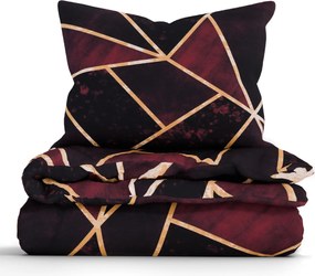 Predĺžené bavlnené obliečky Renforcé – Marco vínové