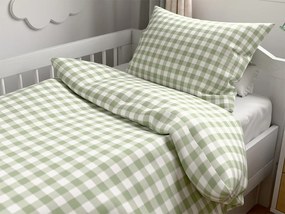 Krepové obliečky do postieľky Renforcé GRENTIS zelené Rozmer obliečky: 45 x 65 cm | 90 x 140 cm