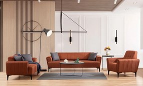 Třímístná rozkládací pohovka Hamlet 230 cm cihlově oranžová