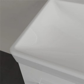VILLEROY &amp; BOCH Avento dvojumývadlo na skrinku s dvomi otvormi, dva prepady, 1200 x 470 mm, biela alpská, s povrchom CeramicPlus, 4A23CKR1