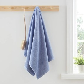 Modrý froté uterák z egyptskej bavlny 50x85 cm – Bianca