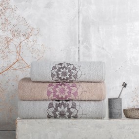 BAVLNENÝ UTERÁK LOTUS SADA 1KS 30X50 CM, 1KS 50X90 CM, 1KS 70X140 CM BIELA