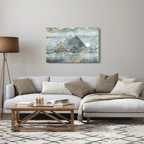 Obraz - Pyramídy v modrom filtri (90x60 cm)