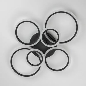 Brilagi - LED Stmievateľný prisadený luster ORBITS LED/85W/230V 3000-6500K čierna + DO